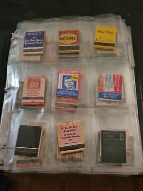 100 Old Match Books In Case Most Never Struck